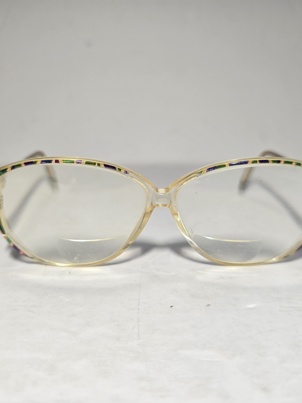 Gucci GG 2190 H14 Glasses Womens Multicolor Butterfly Clear Italy Frame Vintage